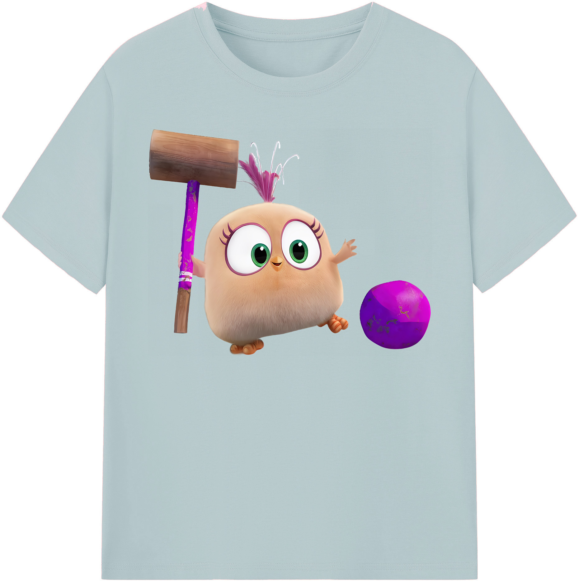 （画像用） Angry Birds アングリーバード 綿100％半袖Tシャツ（フロントプリント）